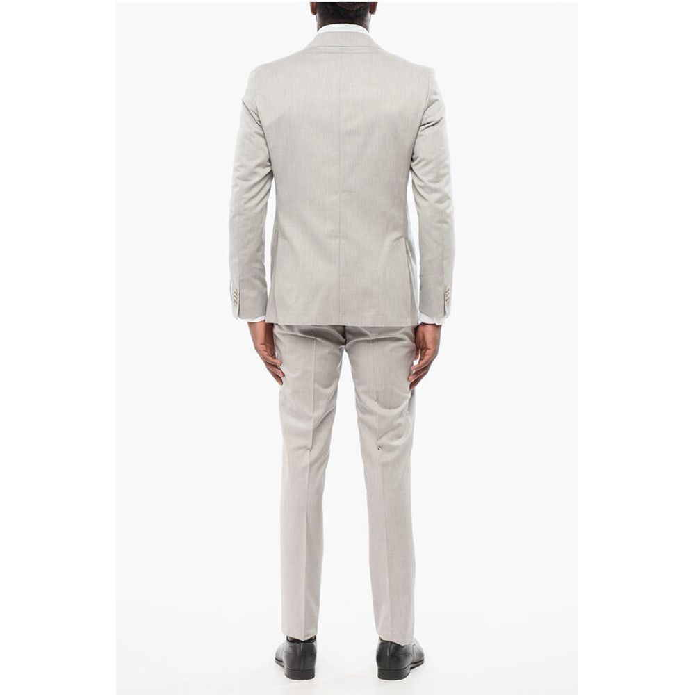 Corneliani CC COLLECTION Half-lined REFINED Cotton Blend Suit - Image 4