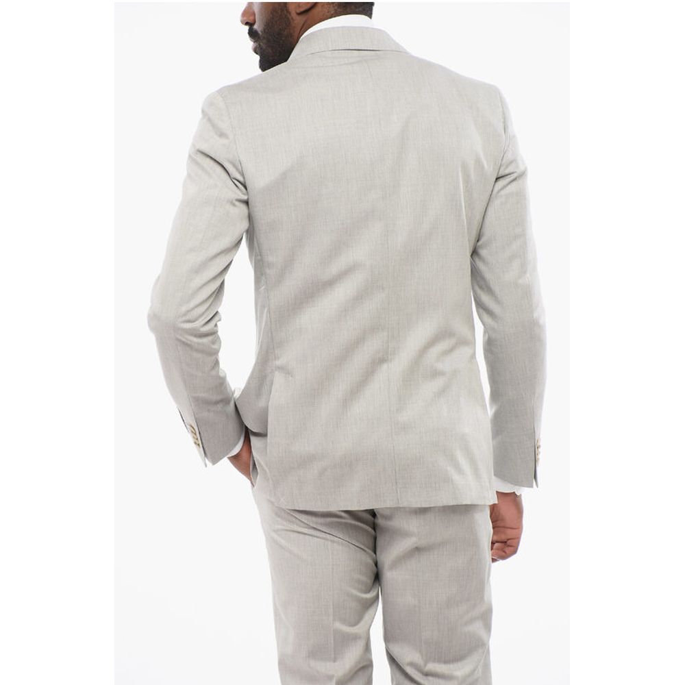 Corneliani CC COLLECTION Half-lined REFINED Cotton Blend Suit - Image 5