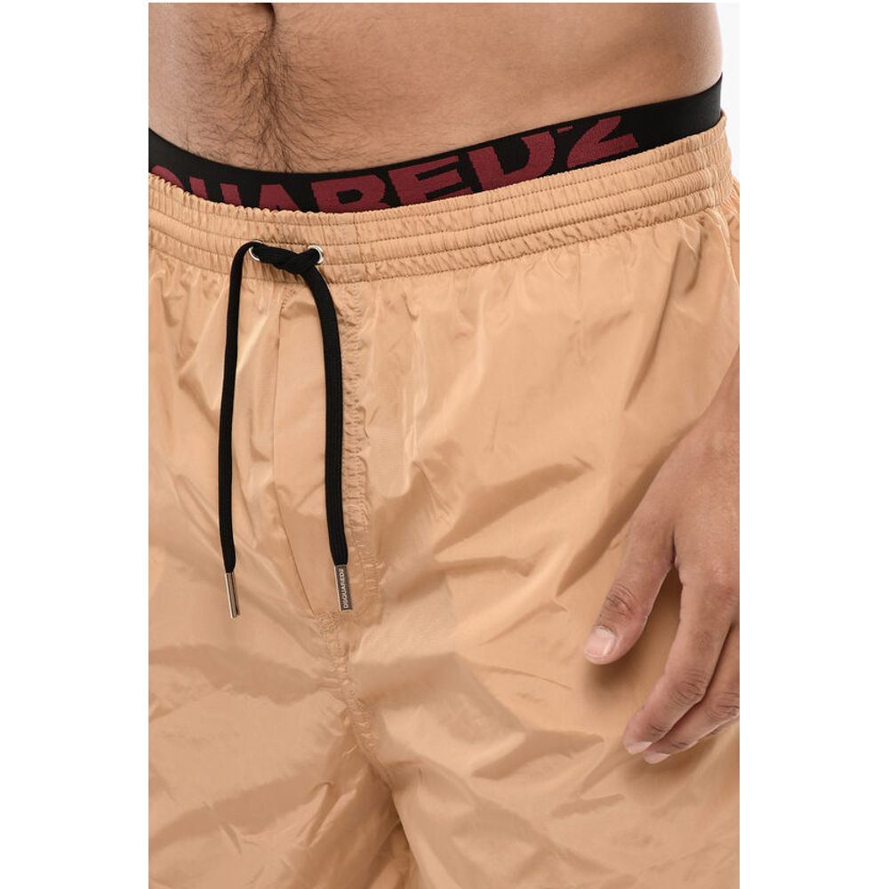 Dsquared² Slip Swimshorts With Logoed Contrasting Waistband - Image 3