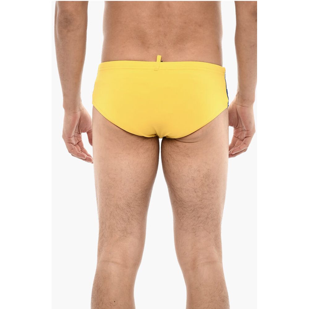 Dsquared² Slip Swimsuit With Logoed Contrasting Bands - Image 2