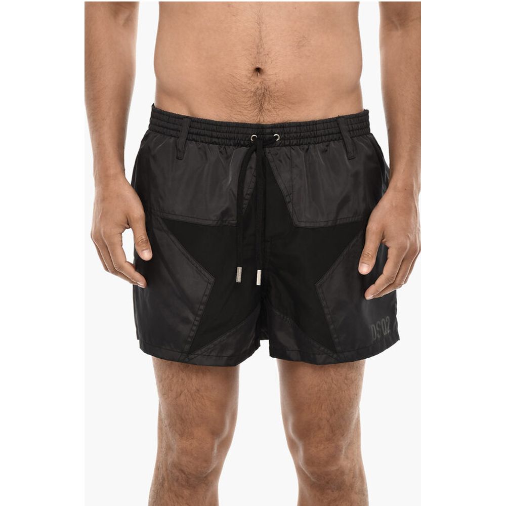 Dsquared² Allover Logo Print MIDI Swimshorts