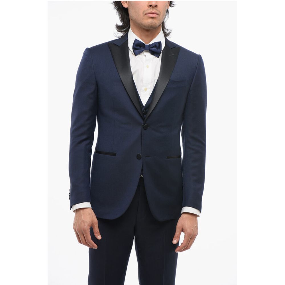 Corneliani CODE Virgin Wool 3 Piece Suit With Peak Lapel - Image 2