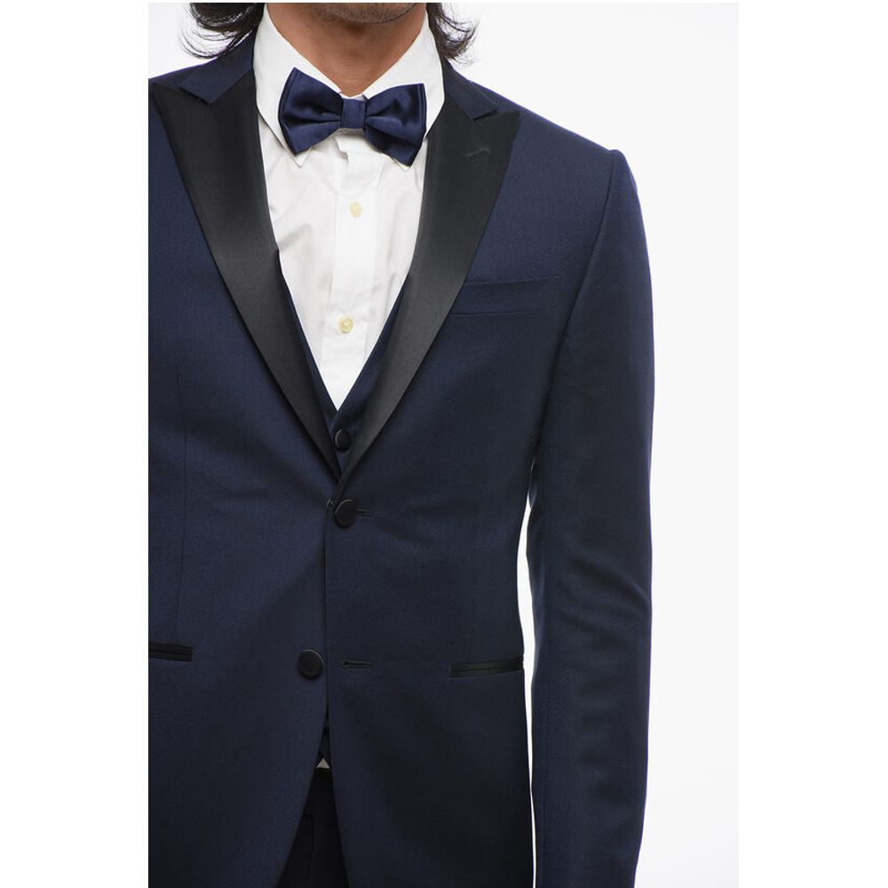 Corneliani CODE Virgin Wool 3 Piece Suit With Peak Lapel - Image 3