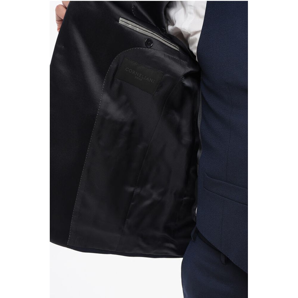 Corneliani CODE Virgin Wool 3 Piece Suit With Peak Lapel - Image 6