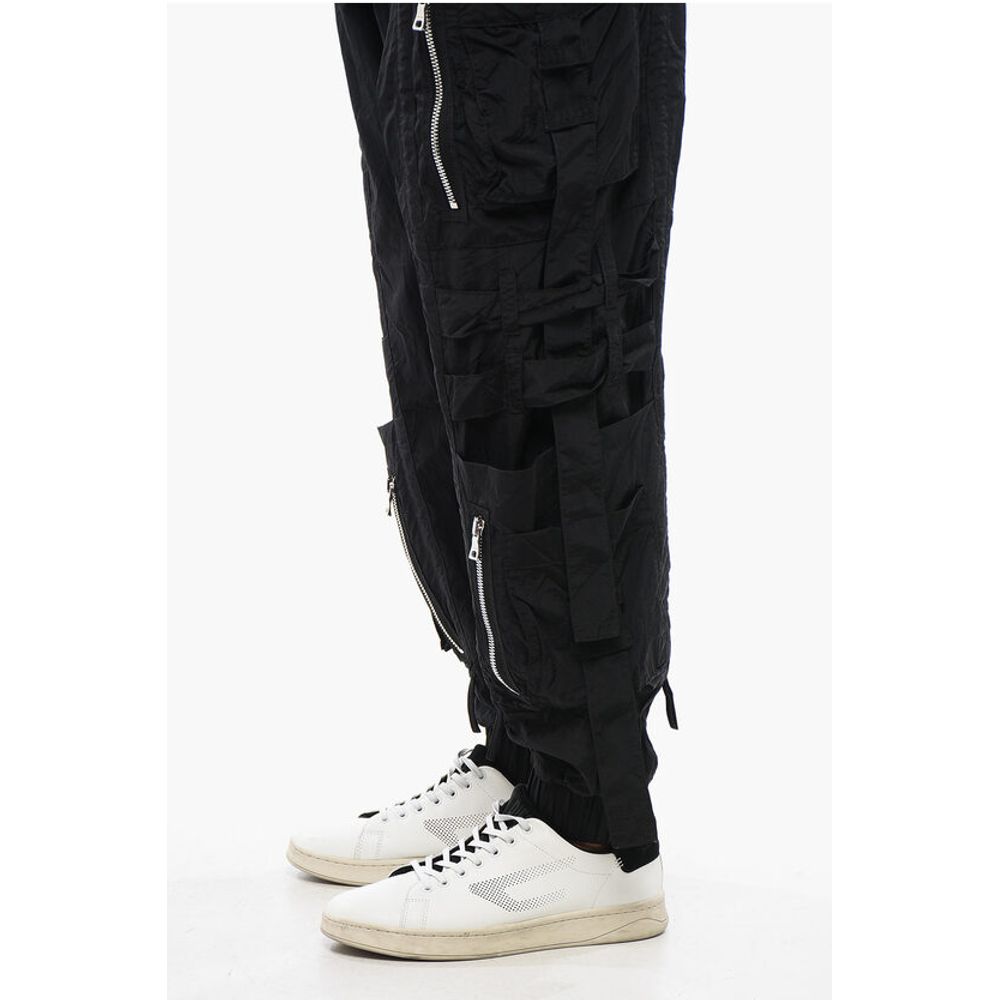 Balmain Nylon BANDED Cargo Pants with Cuffs - Image 4