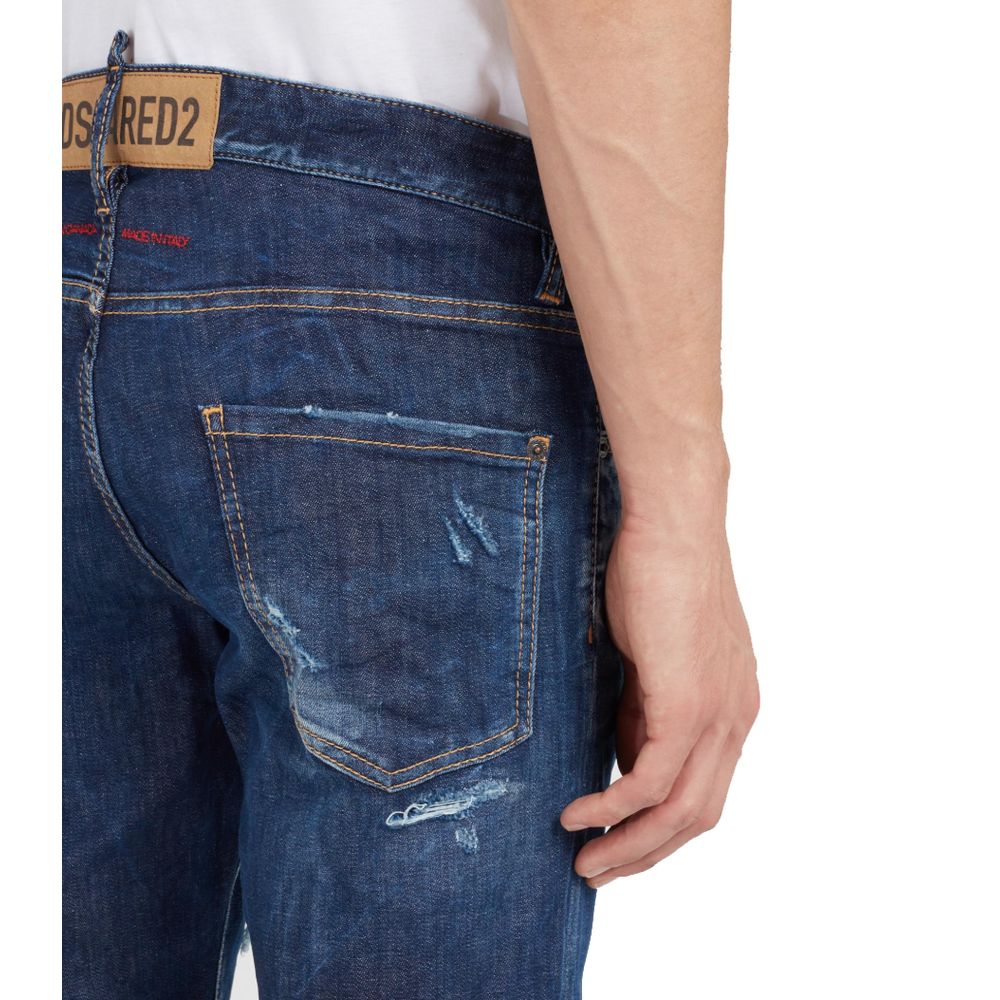 Dsquared² Blue Cotton Jeans & Pant - Image 4