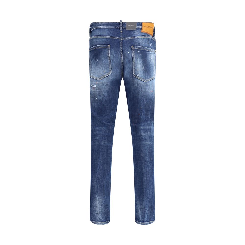 Dsquared² Blue Cotton Slim Fit Jeans - Image 2
