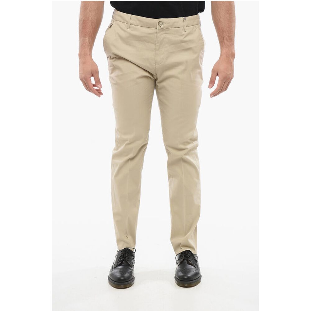 Corneliani Textured Cotton Pants with Belt Loop