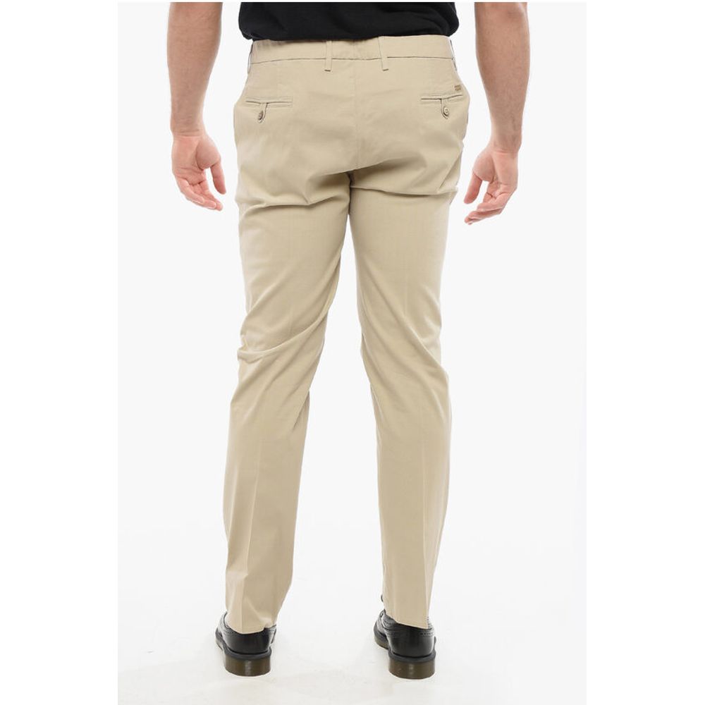 Corneliani Textured Cotton Pants with Belt Loop - Image 2