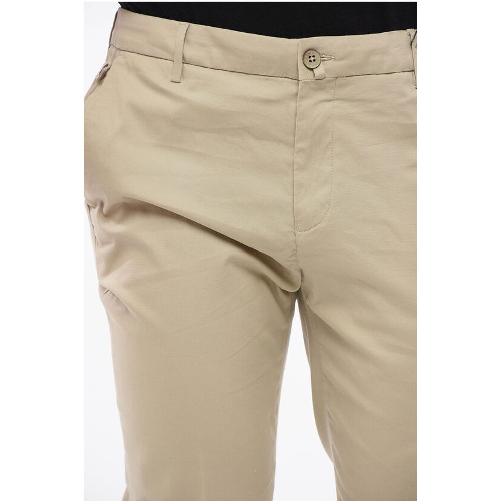 Corneliani Textured Cotton Pants with Belt Loop - Image 3