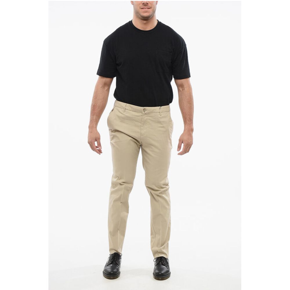 Corneliani Textured Cotton Pants with Belt Loop - Image 4