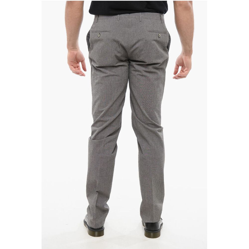 Corneliani Embossed Cotton Pants with Double Buttons Clousure - Image 2