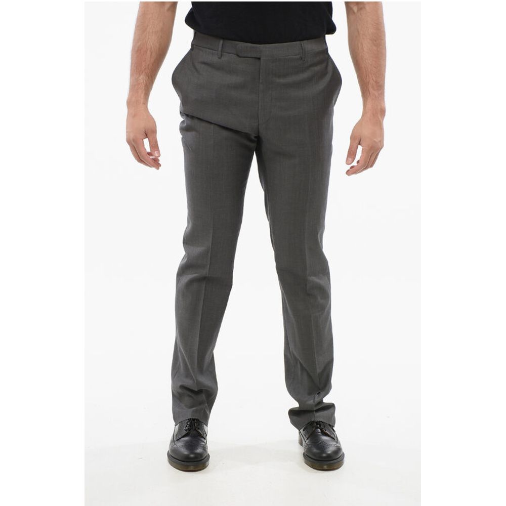 Corneliani CC COLLECTION Virgin Wool RIGHT Pants with Belt Loops