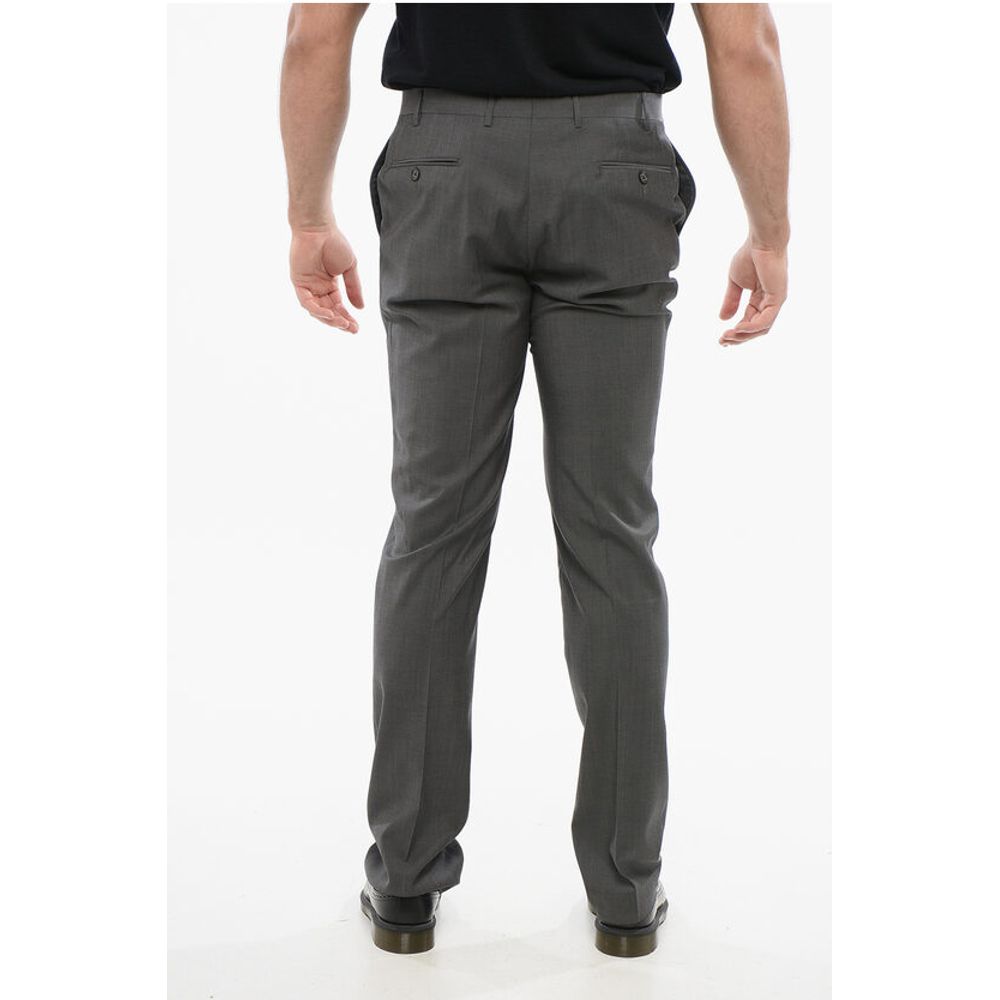 Corneliani CC COLLECTION Virgin Wool RIGHT Pants with Belt Loops - Image 2