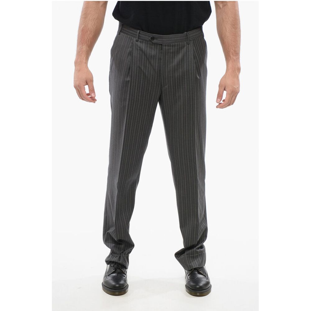 Corneliani Pinstriped MANTUA Virgin Wool Pants