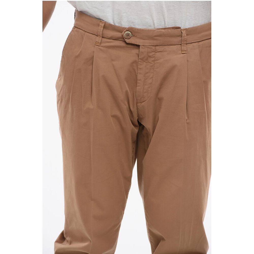 Corneliani ID Stretch Cotton Chinos Pants with Belt Loops - Image 3