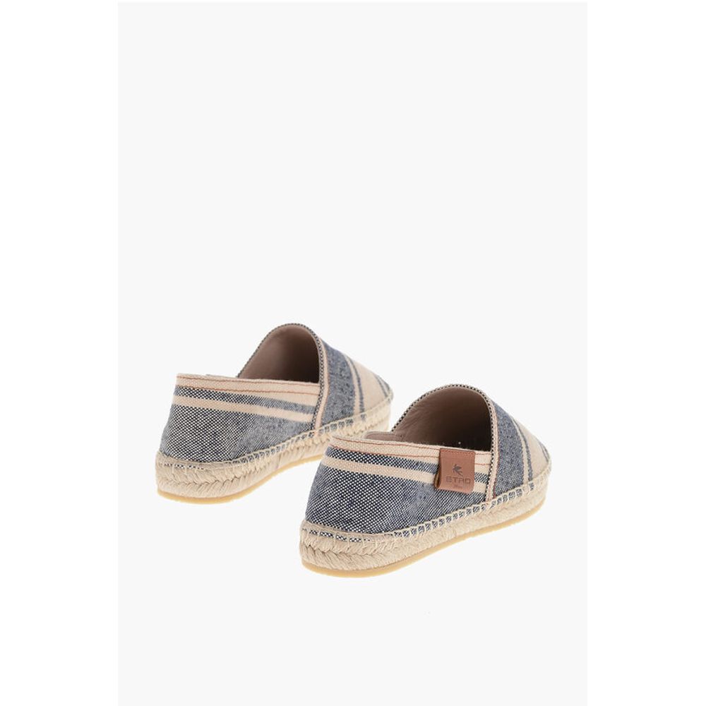 Etro Stripe Patterned Canvas Espadrillas - Image 2