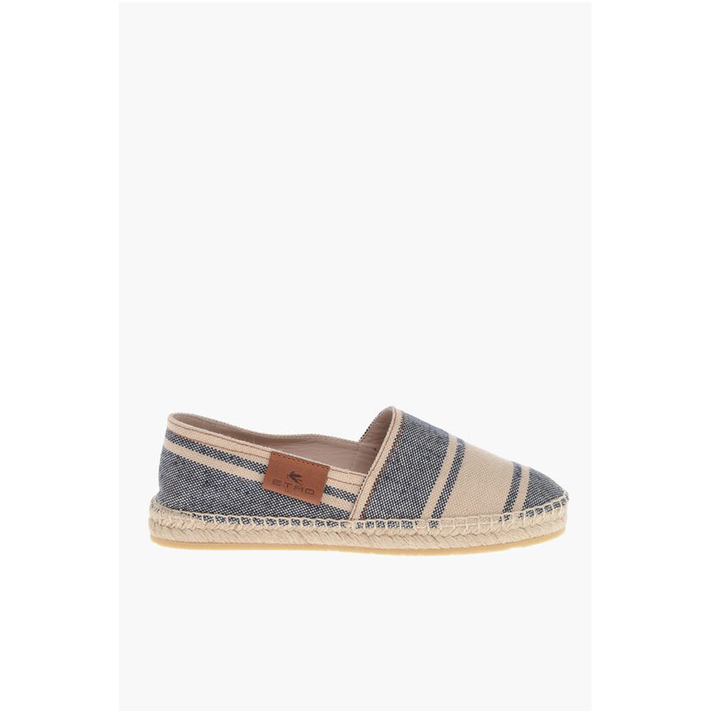 Etro Stripe Patterned Canvas Espadrillas - Image 3