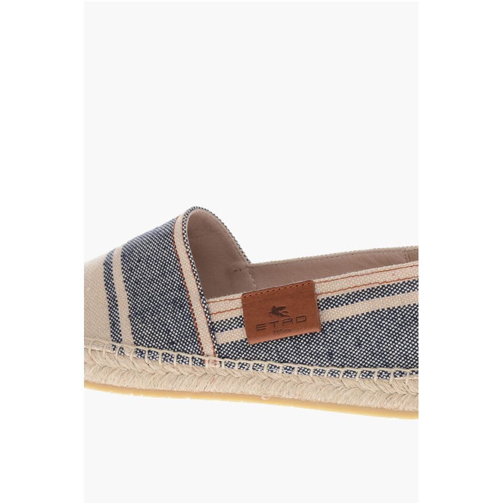 Etro Stripe Patterned Canvas Espadrillas - Image 4