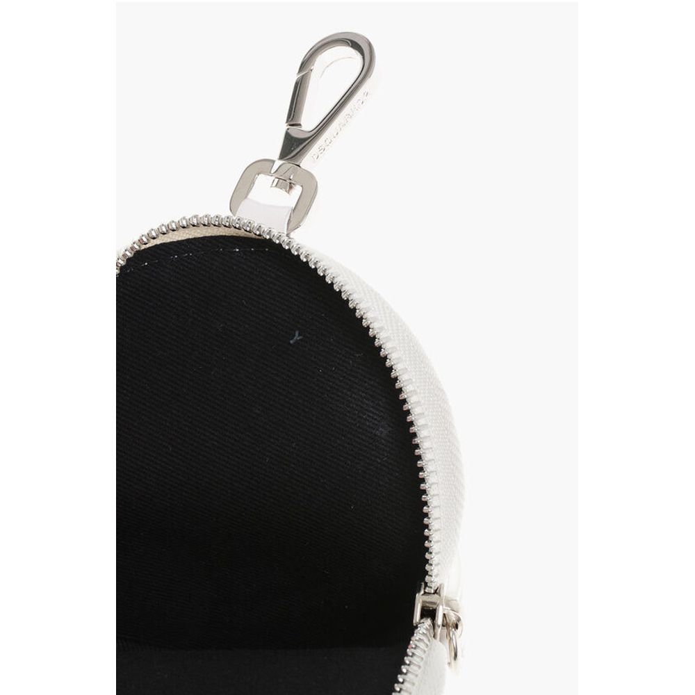 Dsquared² Leather Purse with Carabiner - Image 4