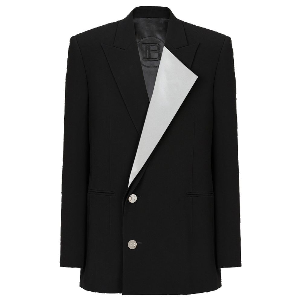 Balmain Black Viscose Blazer