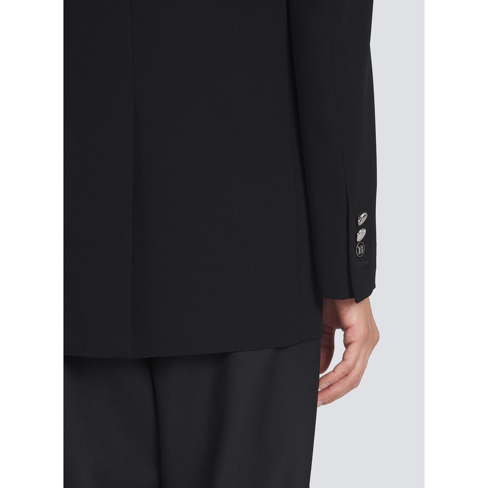 Balmain Black Viscose Blazer - Image 2