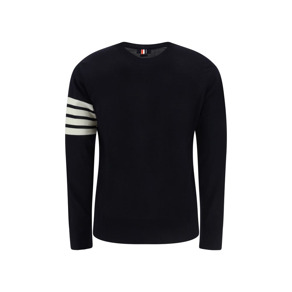 Thom Browne Blue Fleece Wool Sweatshirt - Image 2