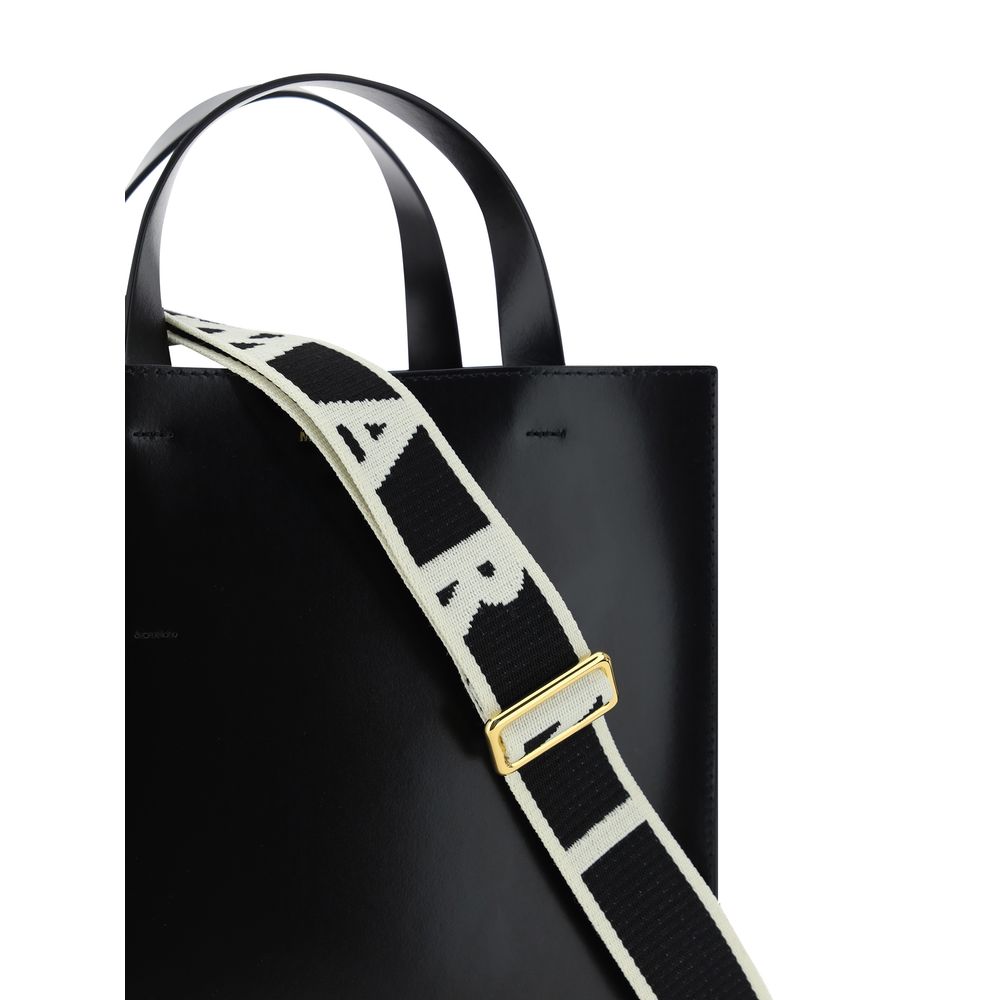Marni Black Calf Leather Bos Taurus Handbag - Image 4