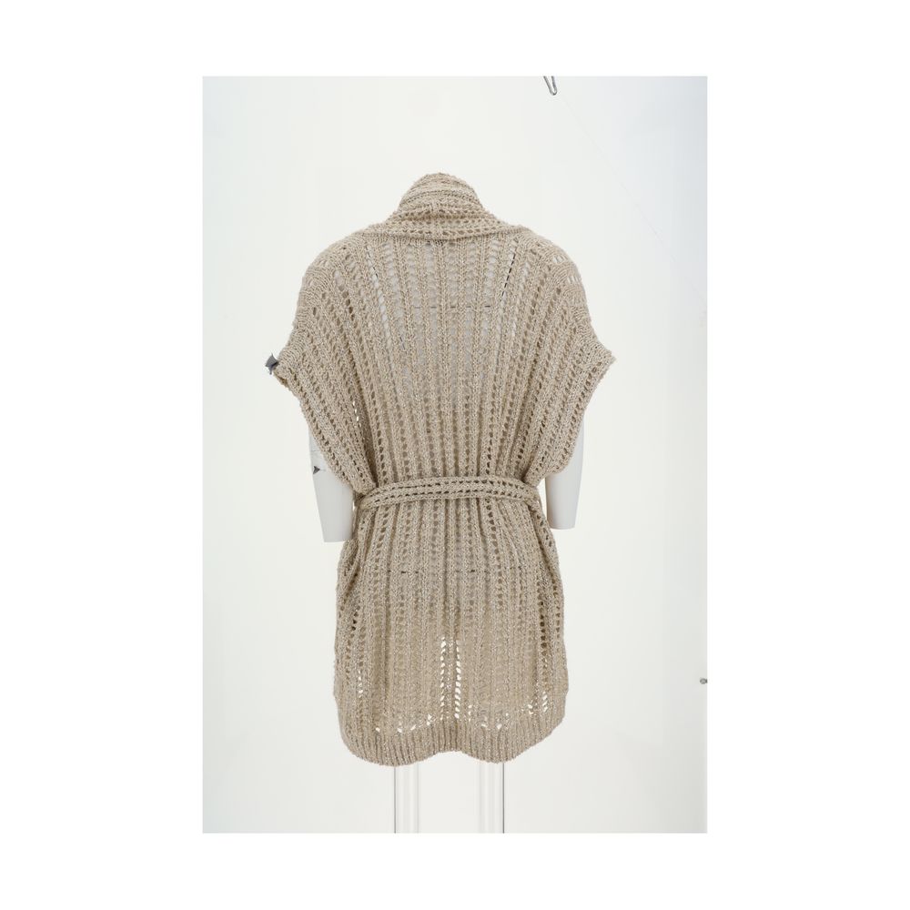 Brunello Cucinelli Perforated Cardigan with sequins - Image 2