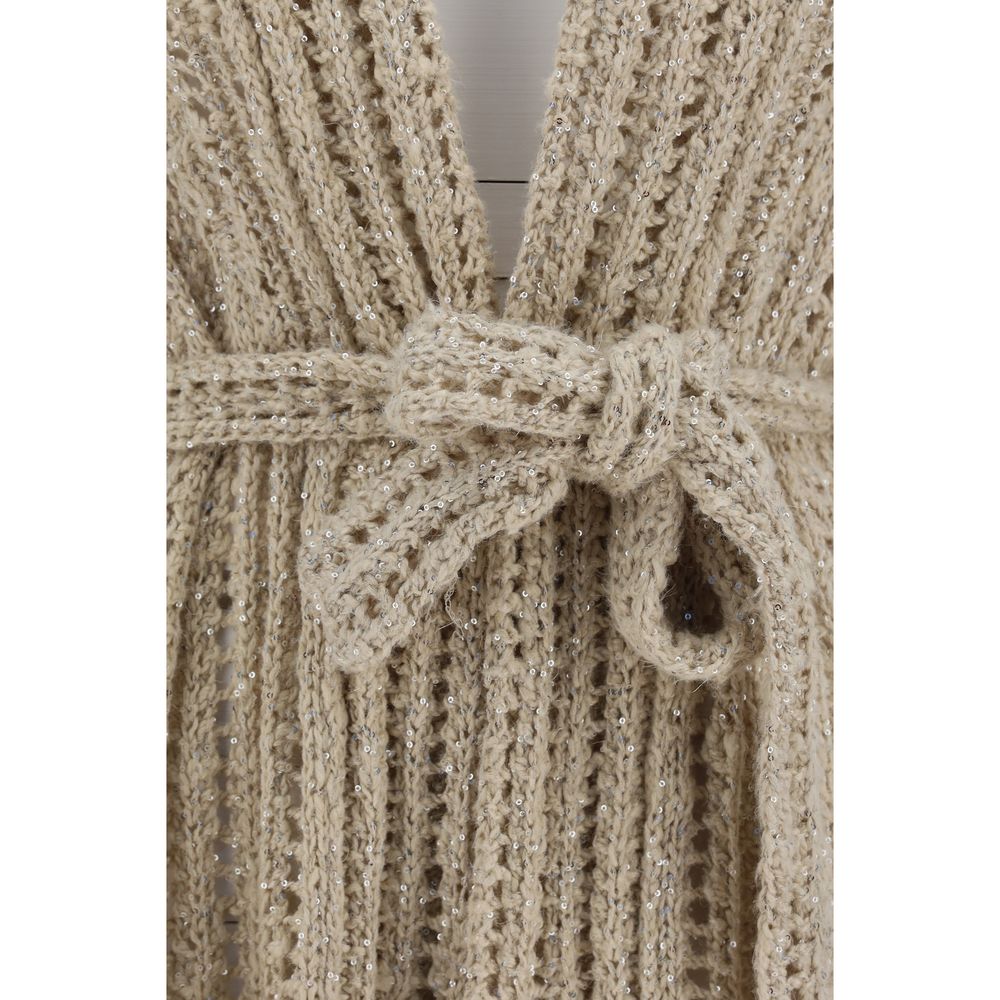 Brunello Cucinelli Perforated Cardigan with sequins - Image 3