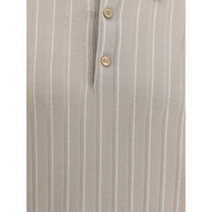 Brioni Striped Polo Sweater - Image 3