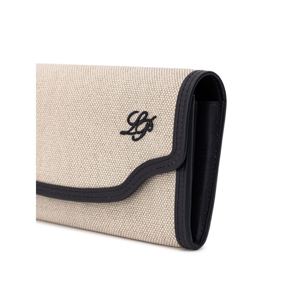 Loro Piana Beige Fabric And Leather Wallet - Image 3