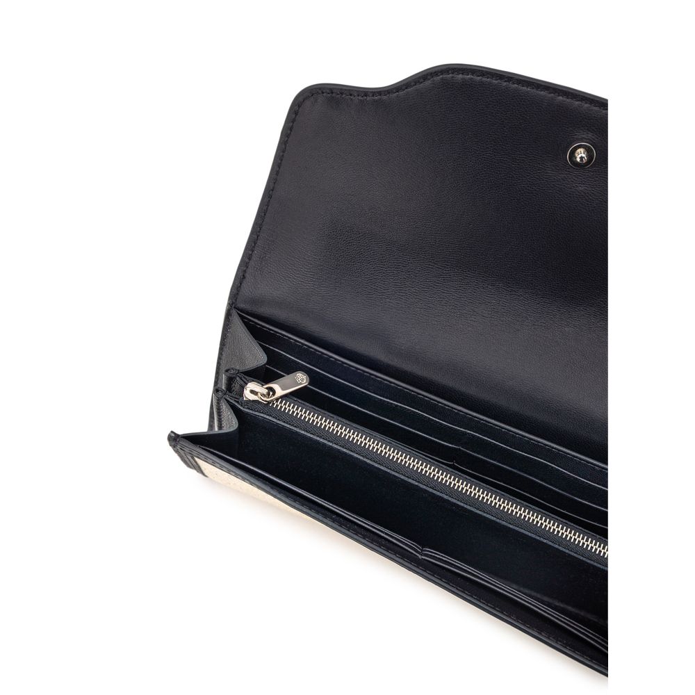 Loro Piana Beige Fabric And Leather Wallet - Image 4