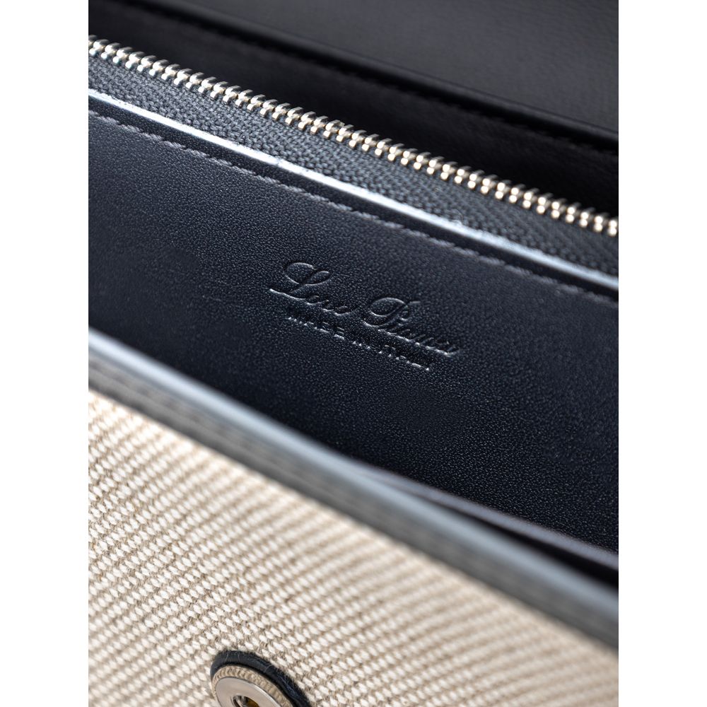 Loro Piana Beige Fabric And Leather Wallet - Image 5