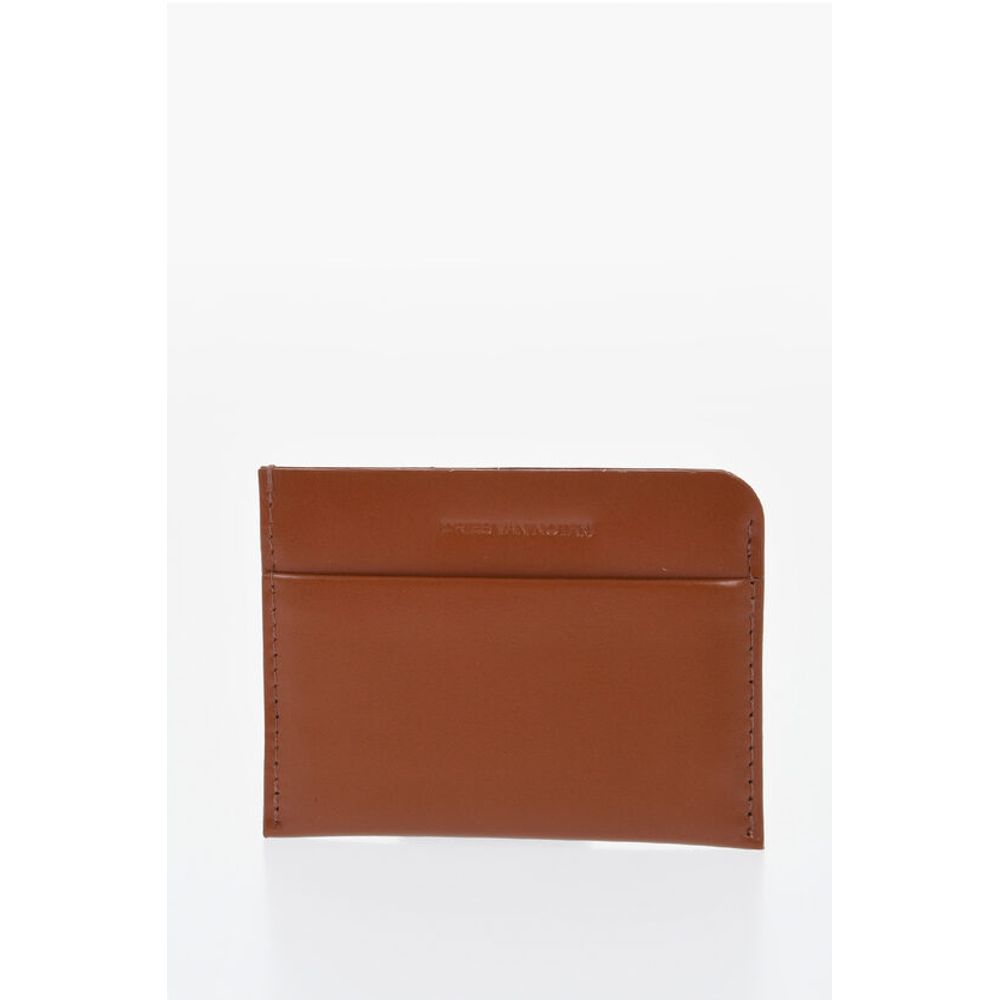 Dries Van Noten Solid Color Leather Card Holder