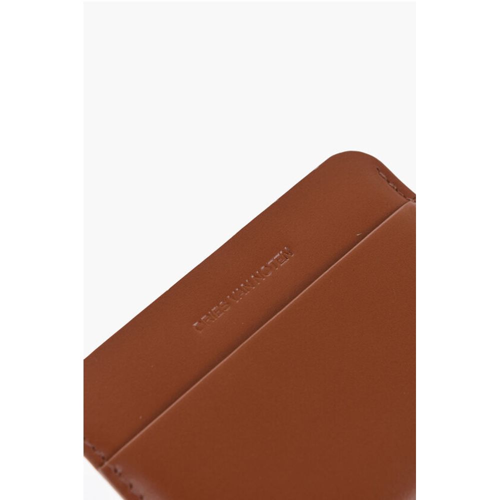 Dries Van Noten Solid Color Leather Card Holder - Image 3