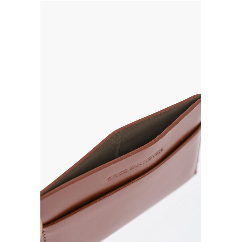Dries Van Noten Solid Color Leather Card Holder - Image 4