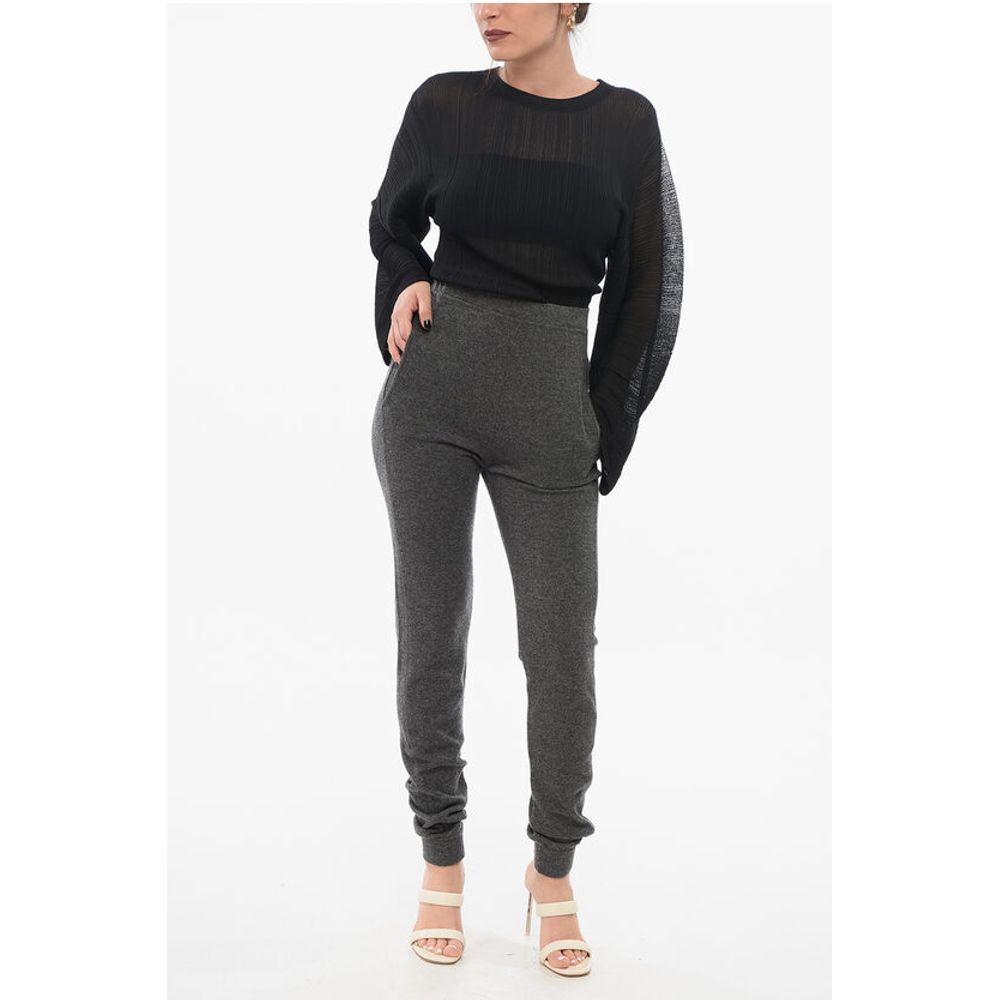 Saint Laurent Pure Cashmere Leggings with Elastic Waistband - Image 4