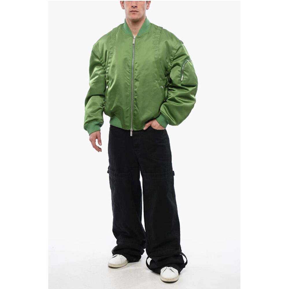 Off-White Padded ARROW Bomber Jacket with Removable Sleeves - Image 4