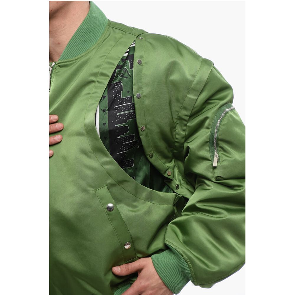 Off-White Padded ARROW Bomber Jacket with Removable Sleeves - Image 5