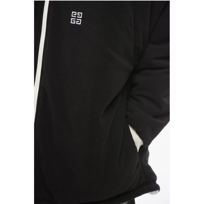 Givenchy Zip-up Padded Parka Jacket with Embroidered Logo - Image 7
