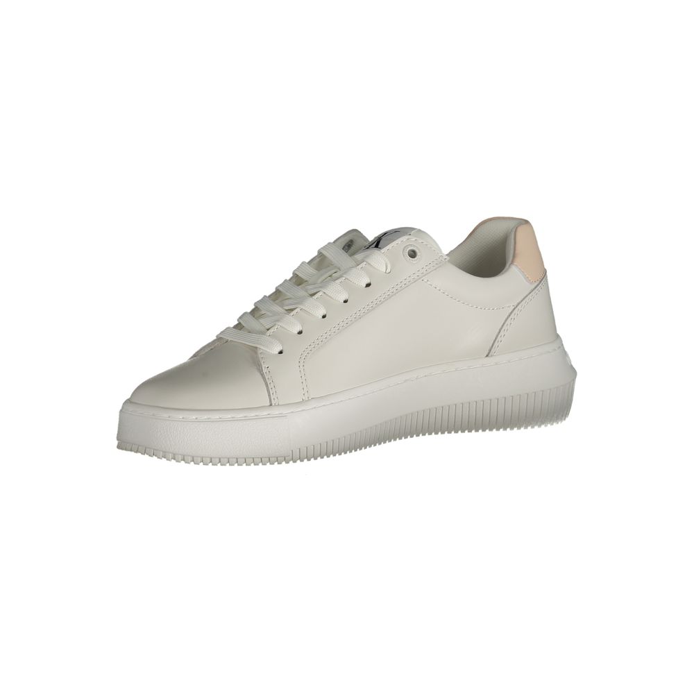 Calvin Klein White Polyester Sneaker - Image 3