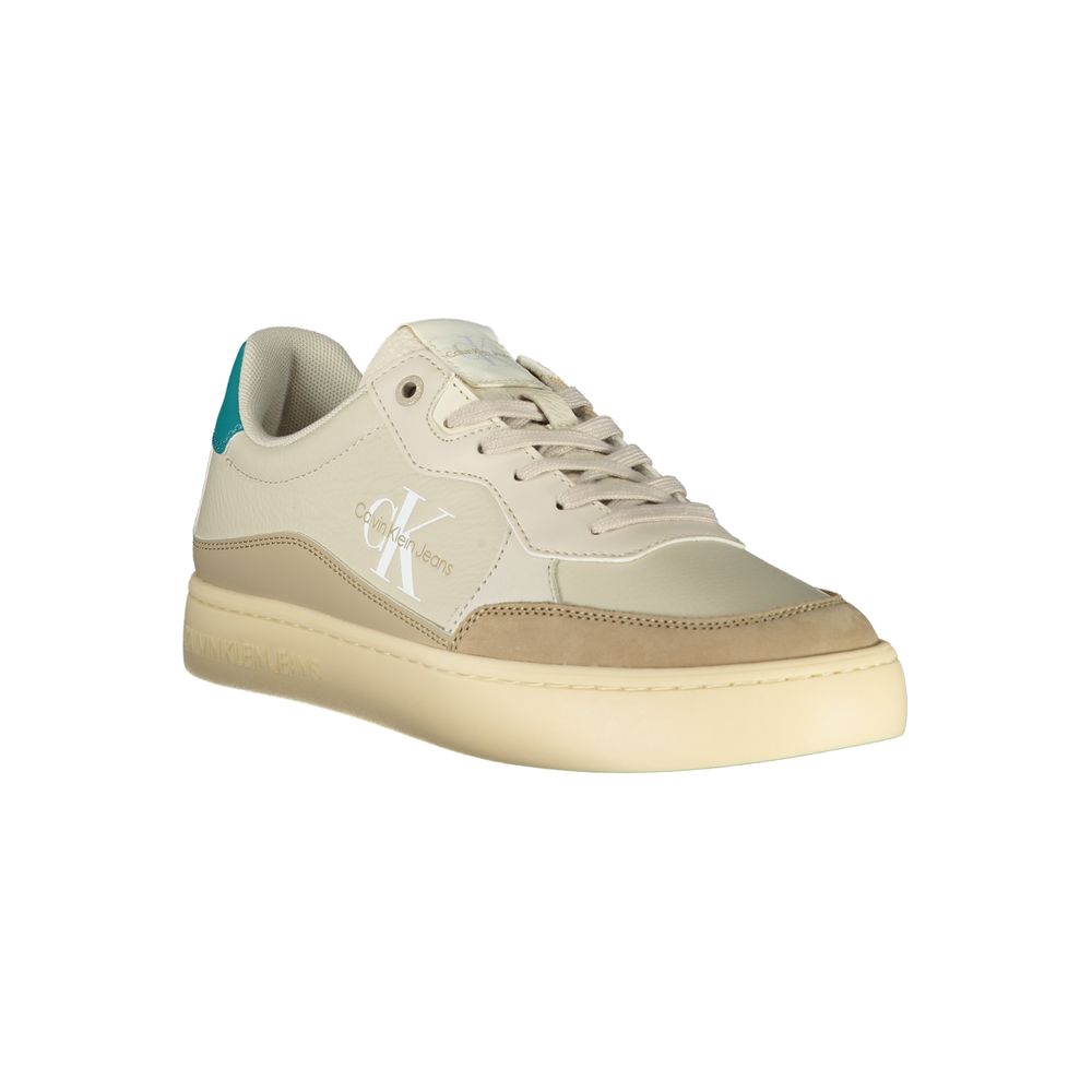 Calvin Klein Beige Polyurethane Men's Sneaker - Image 2
