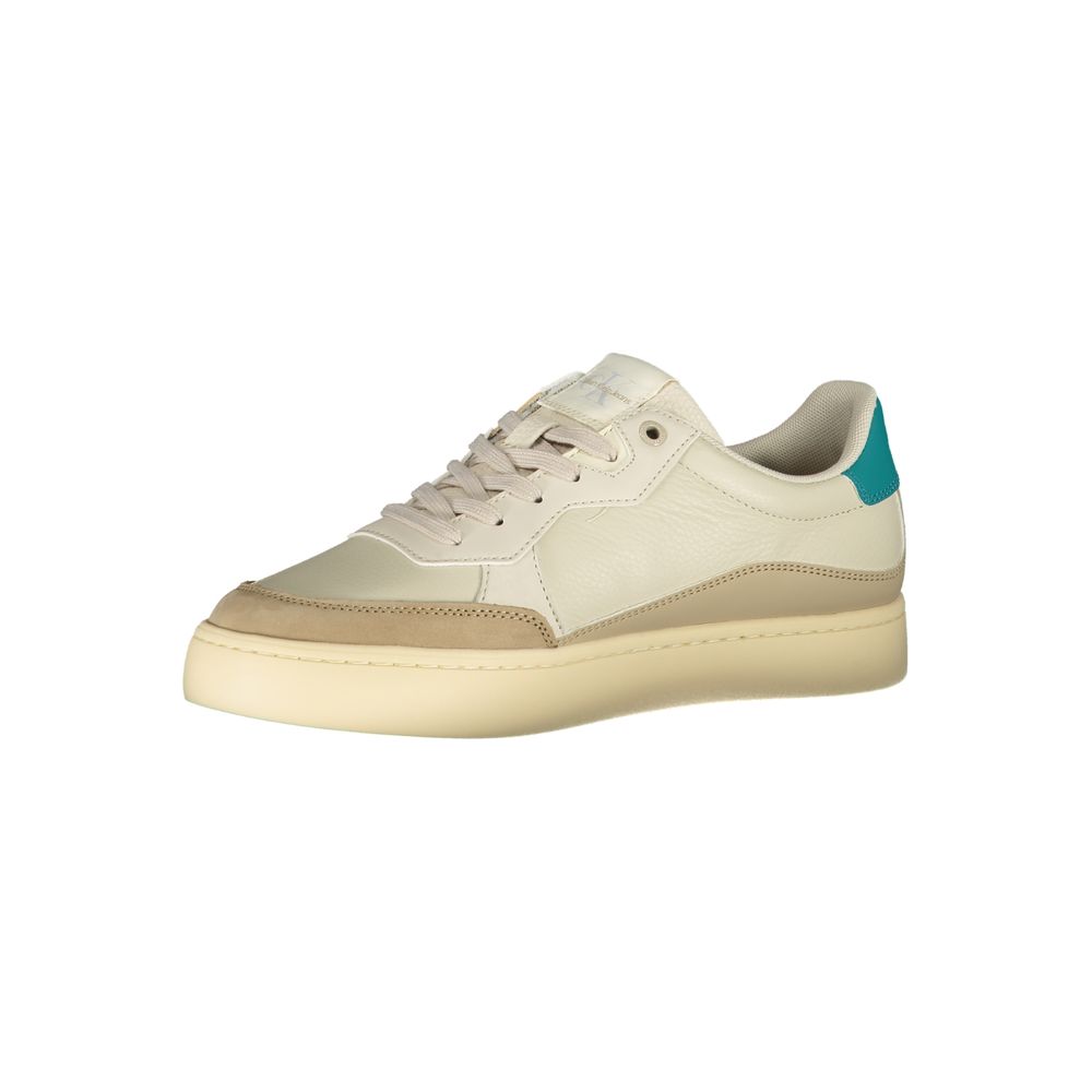 Calvin Klein Beige Polyurethane Men's Sneaker - Image 3