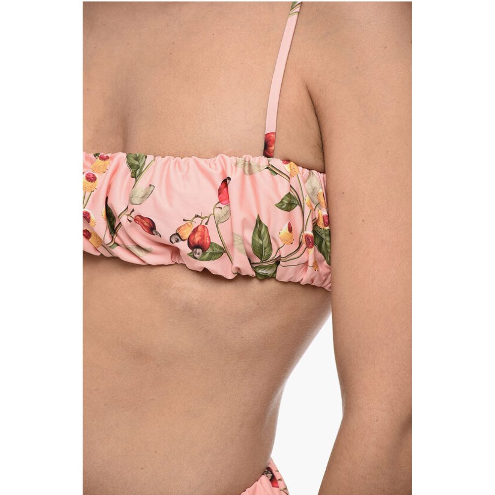 Agua by Agua Bendita Gathered ENELDO FRUTAL Bikini Set with Bandeau Top - Image 3