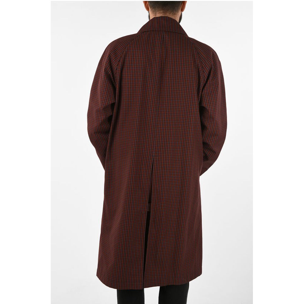 Corneliani mini check CARTESIO hidden closure coat - Image 2