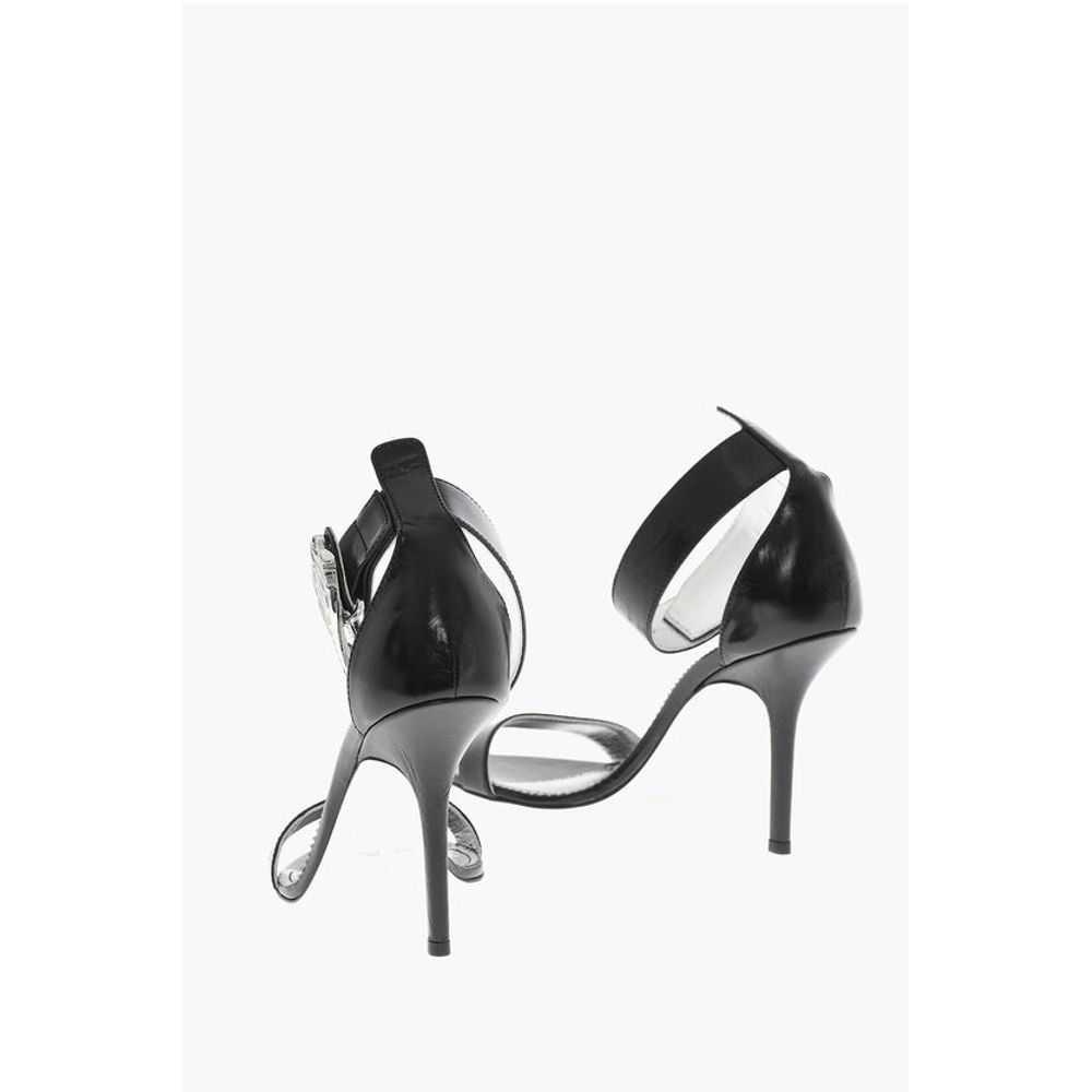 Dsquared² Leather GOTHIC Sandal With Metal Logo 11 cm - Image 2