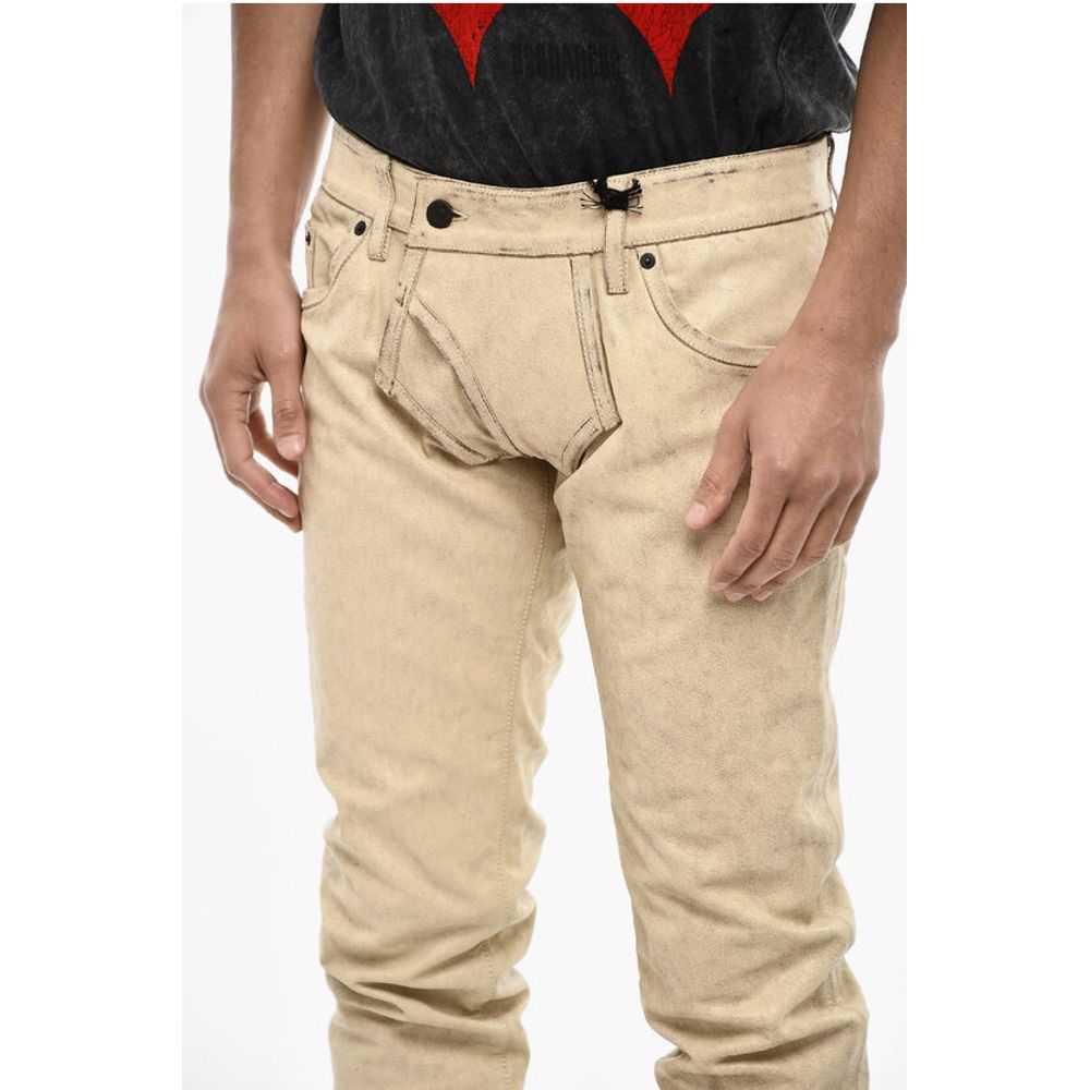 Dsquared² Lined Leather Pants - Image 3