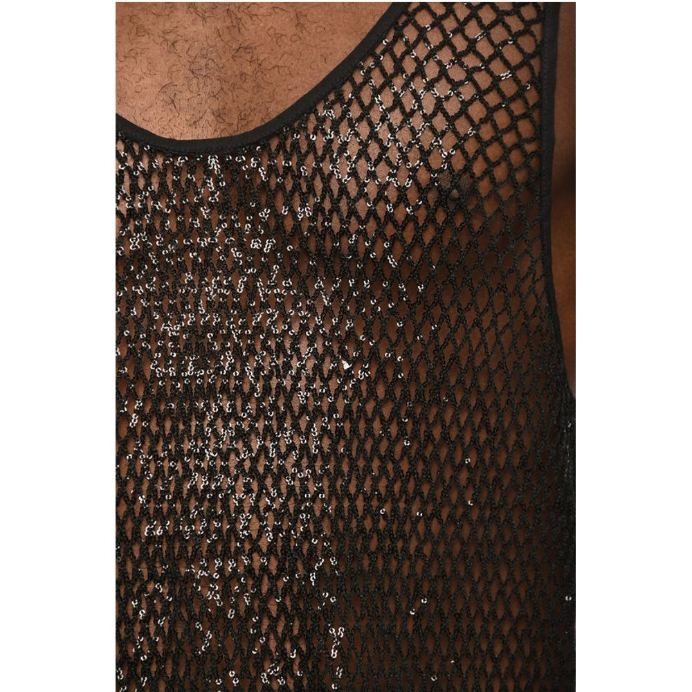 Dsquared² Sequined Openwork Tank Top - Image 3