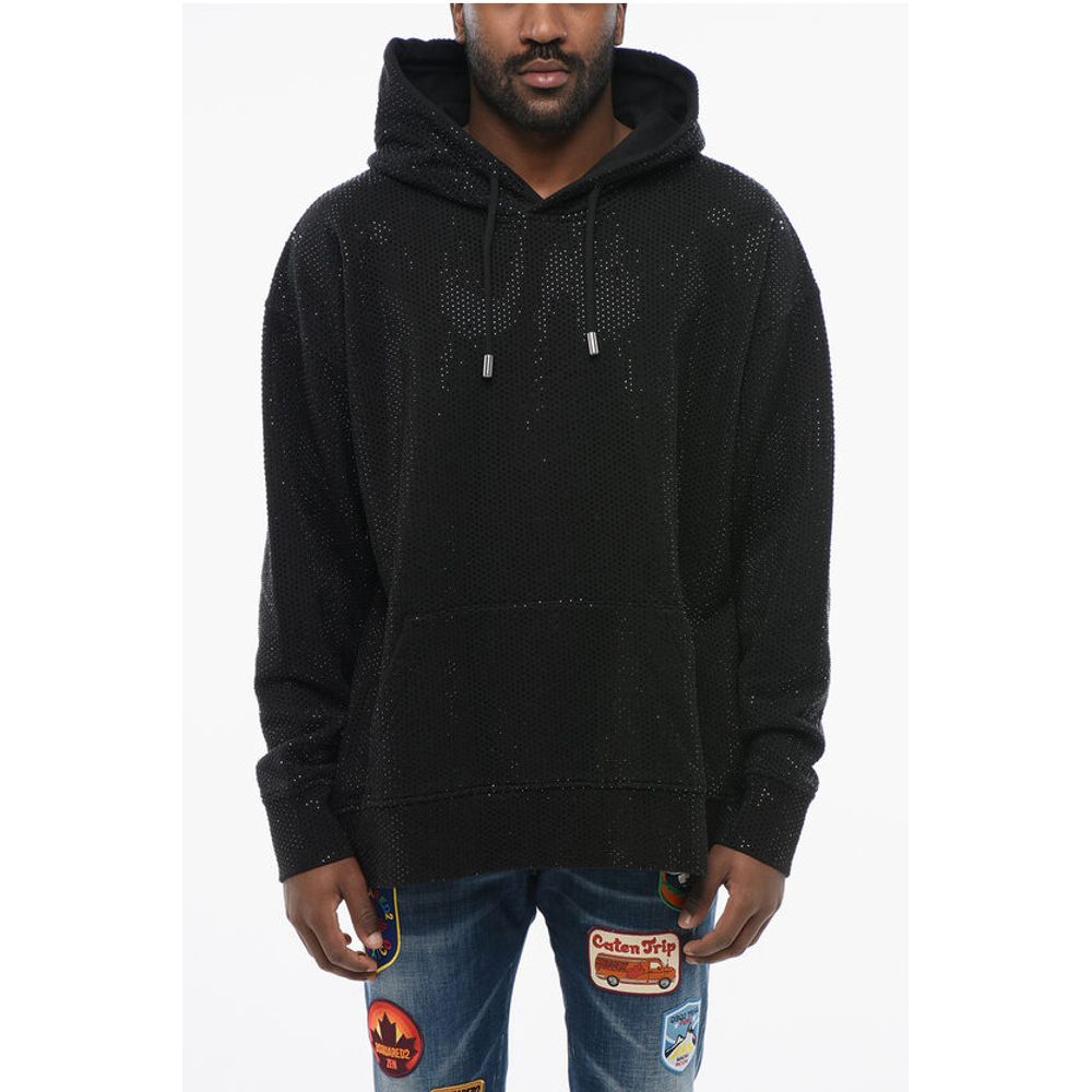 Dsquared² Rhinestoned Cotton IBRA Hoodie